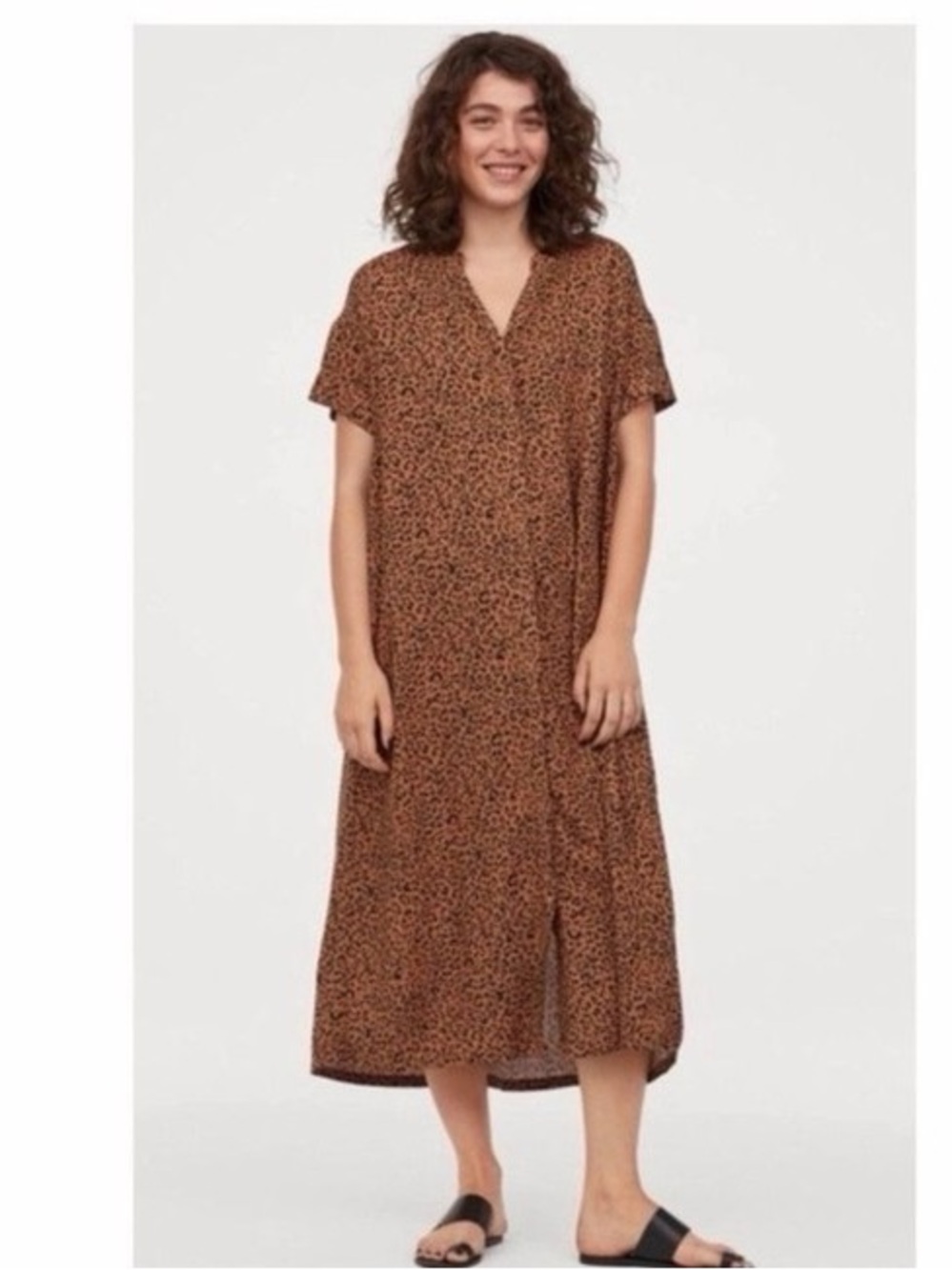 Leopard Print caftan style dress